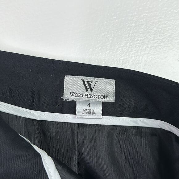 WORTHINGTON Purple Blue Yellow Striped Multi Color Side Zipper Mini Skirt Size 4 - Picture 8 of 11